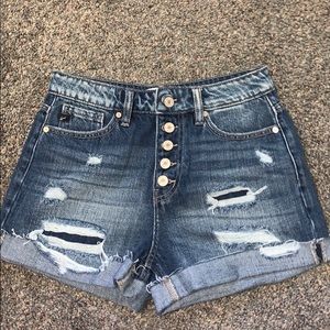 Denim shorts
